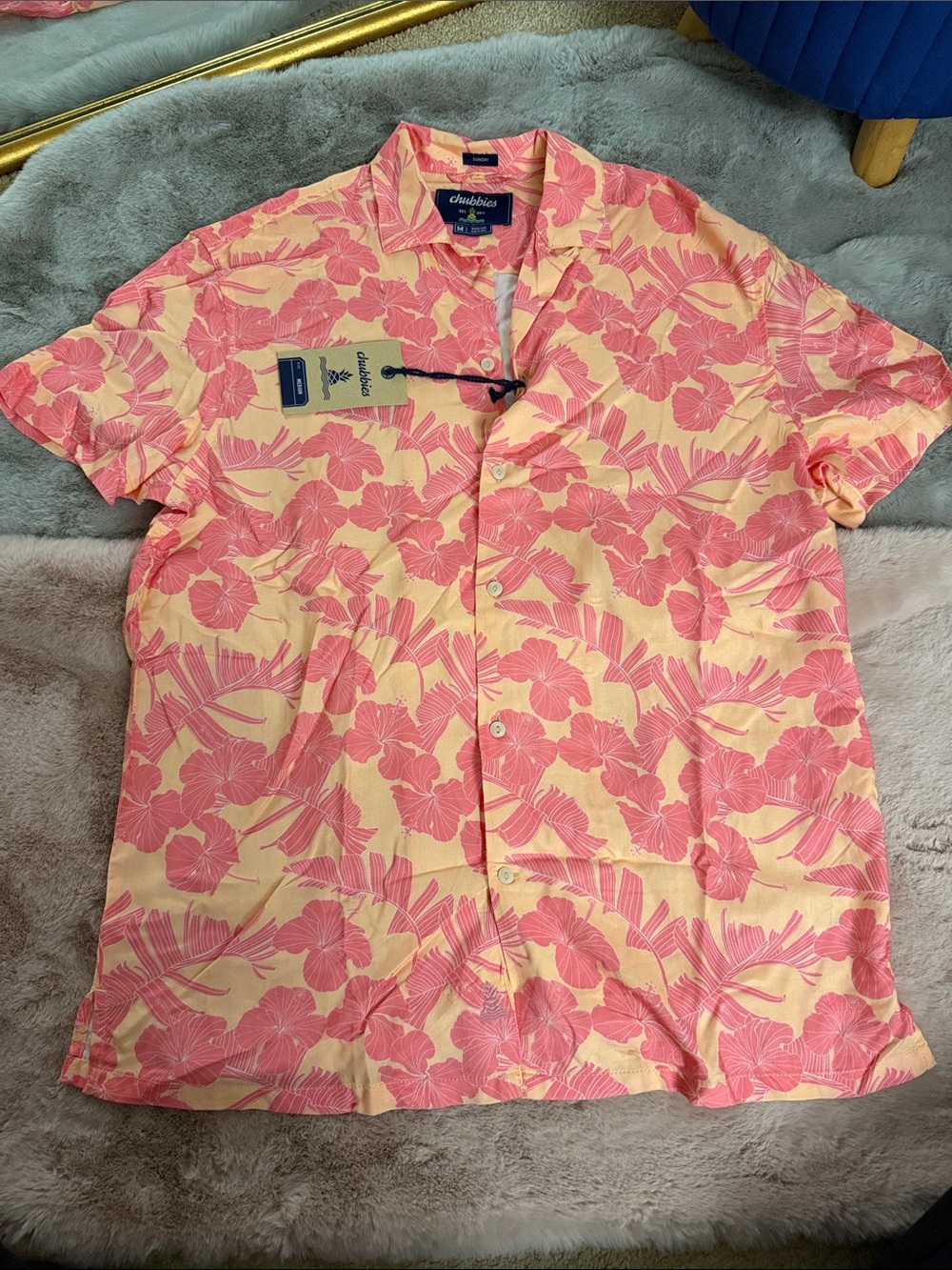 chubbies Rayon Sunday Shirt Medium